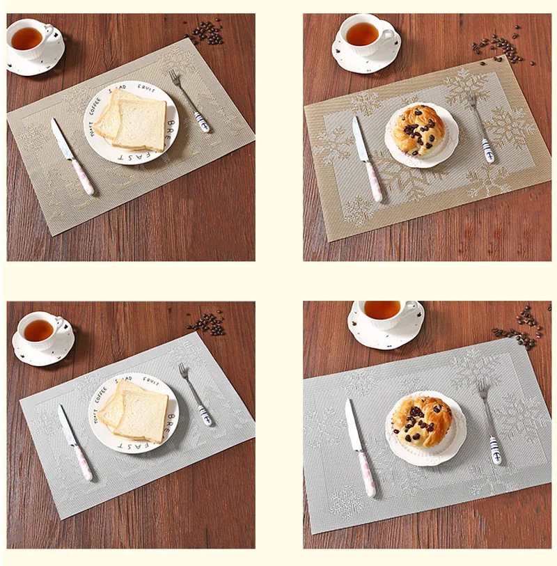 4 шт./лот роскошный отель ПВХ Placemat Домашний Настольный коврик Салфетки сервировочные моющийся маслостойкий изоляционный стол коврики чаша коврики под тарелки Coaster