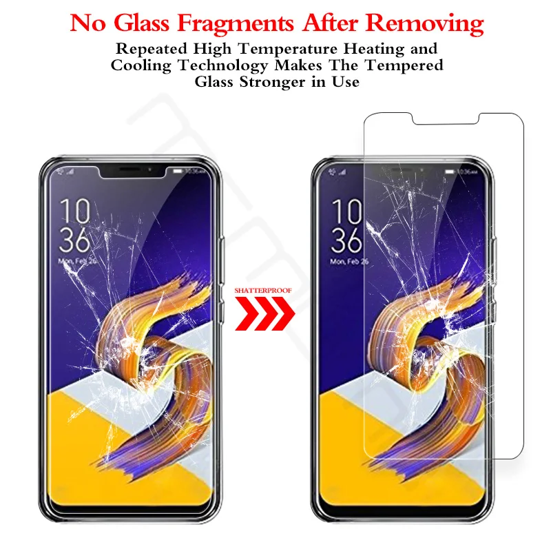 Закаленное стекло 9H 2.5D для Asus Zenfone 5Z ZS620KL защитная Пленка премиум класса 5 ZE620KL 2