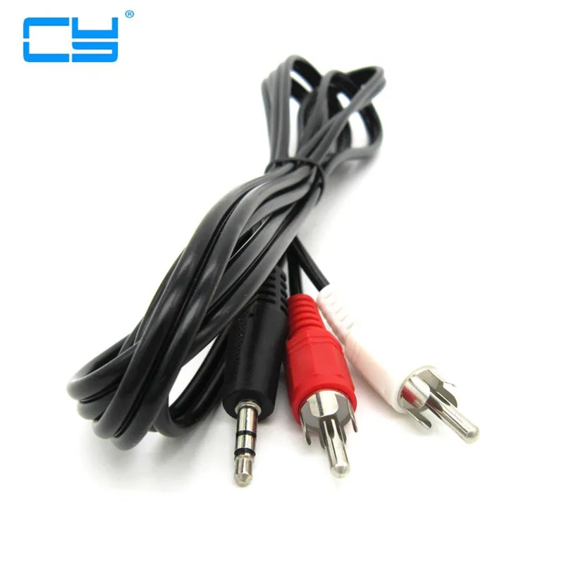 Adaptador de Audio estéreo con conector Jack 2 RCA Macho, 3,5mm, 1,5...
