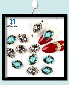 Blueness 8 бутылок/Набор ногтей Блеск порошок для УФ-гель для ногтей амулеты крошечная Пыль для DIY пигмент для ногтей CA005