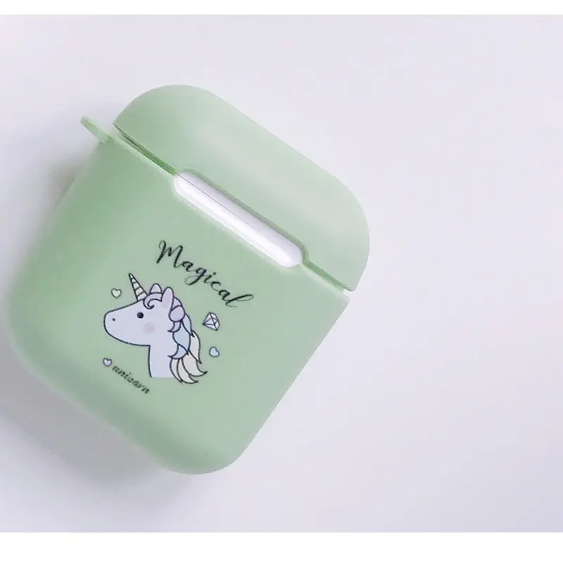 6 Чехол с мультяшным единорогом для зарядки наушников s для AirPods Защитный Мягкий чехол для Apple Airpods 1 2 Беспроводная зарядная коробка - Цвет: 6