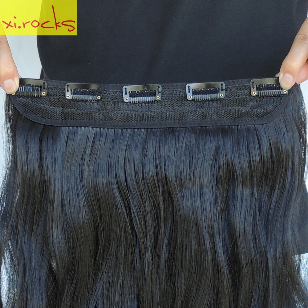 Синтетические заколки для наращивания wjj12070/2 шт. Xi.Rocks 5 зажимов волос вьющиеся