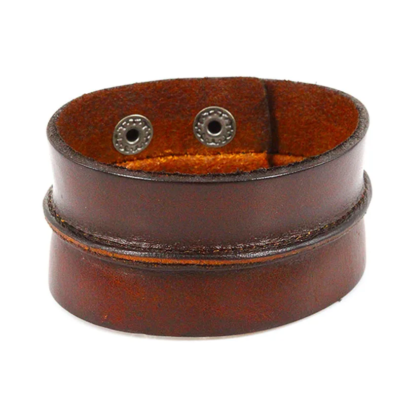 Черный кожаный браслет в стиле ретро мужские браслеты оптовая продажа 2017 модные