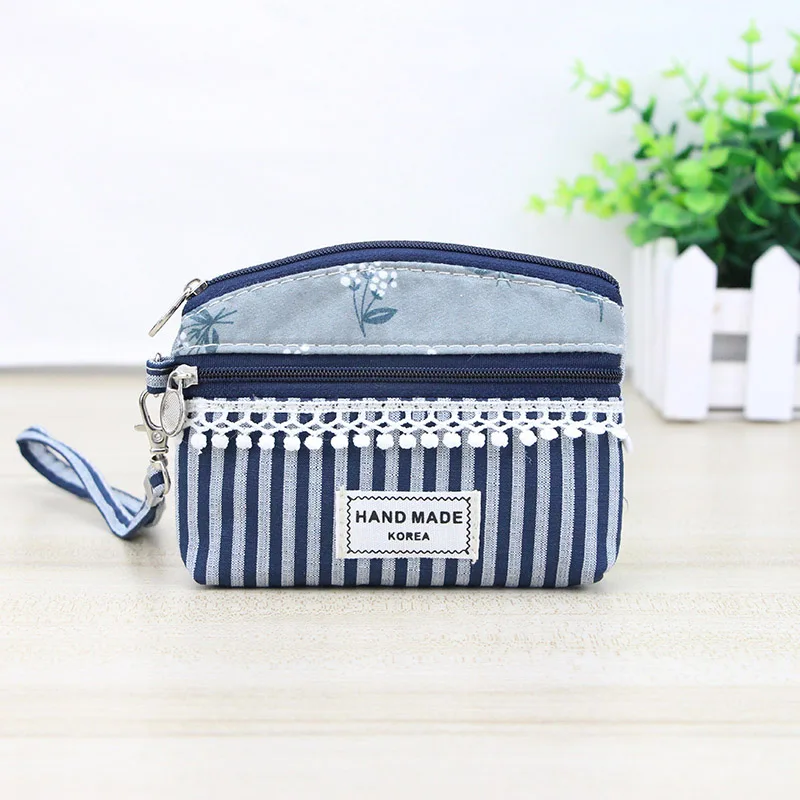 dandelion dark blue Katuner, новинка, модные, кружевные, холщовые Кошельки для монет, кошелек, для детей, для монет, для девочек, сумка для денег, женская, на молнии, сумочка для ключей, карточек, KB073 - Цвет: dandelion dark blue