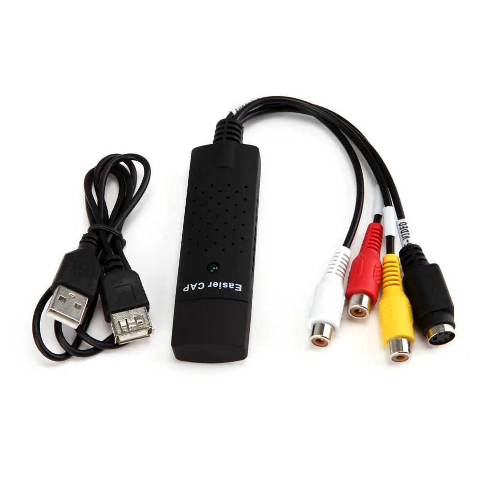 USB1.1/2.0 Карта видеозахвата ТВ тюнер VCR DVD аудио адаптер конвертер Разъем для Win 10 NTSC U