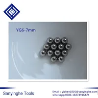 50 pcs/lots  High hardness 7mm YG6 Alloy balls Tungsten carbide ball  for milling cutter/bearing fittings precision instrument