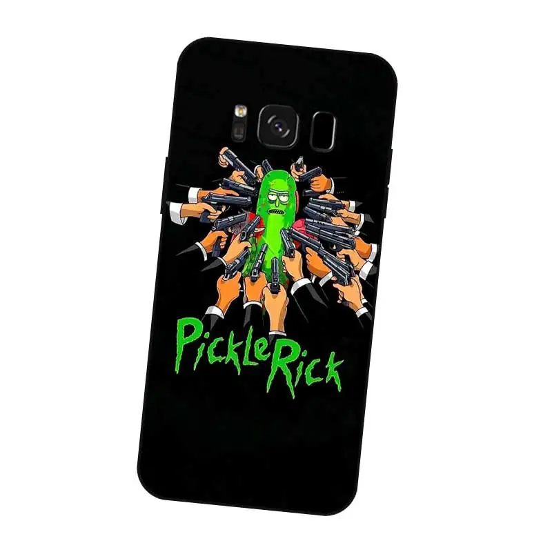 P184 Рик и Морти крутой черный силиконовый чехол для samsung Galaxy S5 S6 S7 S8 S9 S10 5G S10E S11 S11E Lite