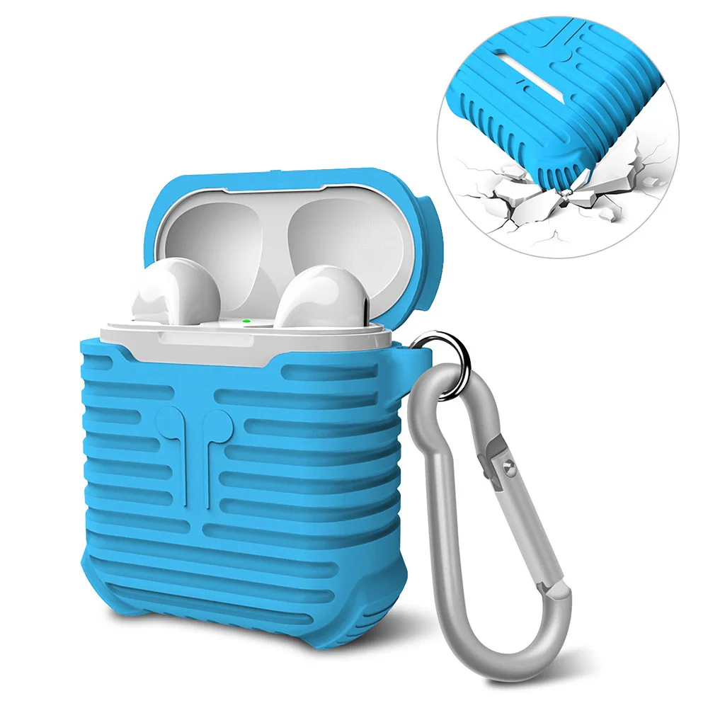 Мягкий силиконовый ударопрочный защитный чехол для Apple AirPods Funda Protectora наушники