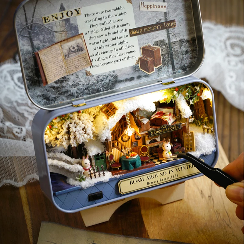 Muebles casa de muñecas de madera из miniatura де игрушка "сделай сам" miniatura casa de muñecas muebles juguetes para niños V6