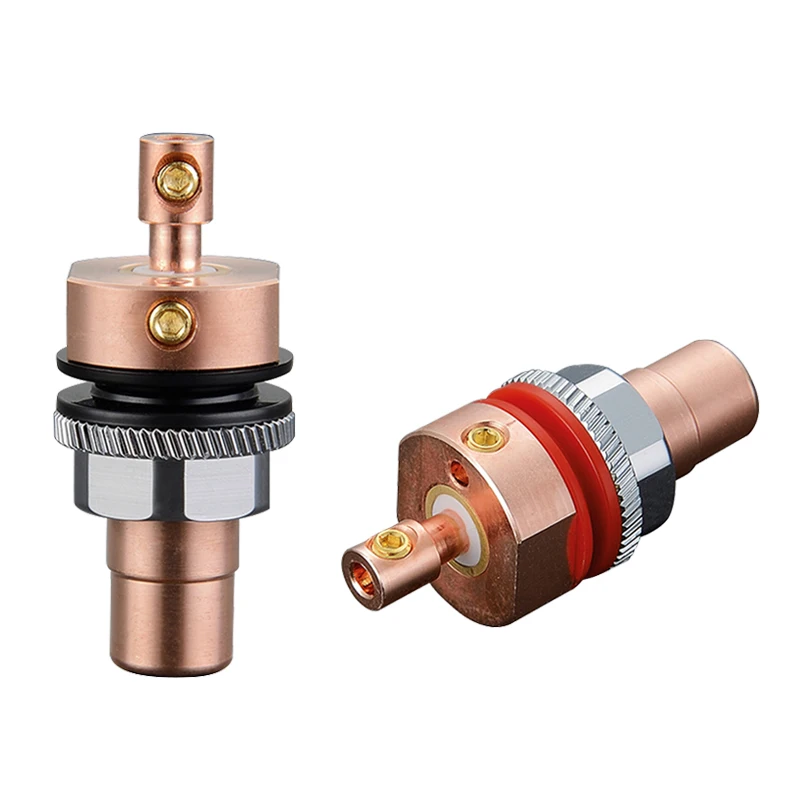 Viborg 4Pcs High Quality RC102 RCA Socket Terminal Chassis Mental Connector Plug Chasis with Teflon Isolation | Электроника