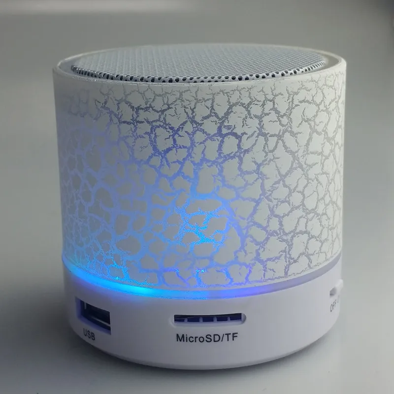 Светодиодный мини беспроводной Bluetooth динамик Портативный TF USB FM портативный