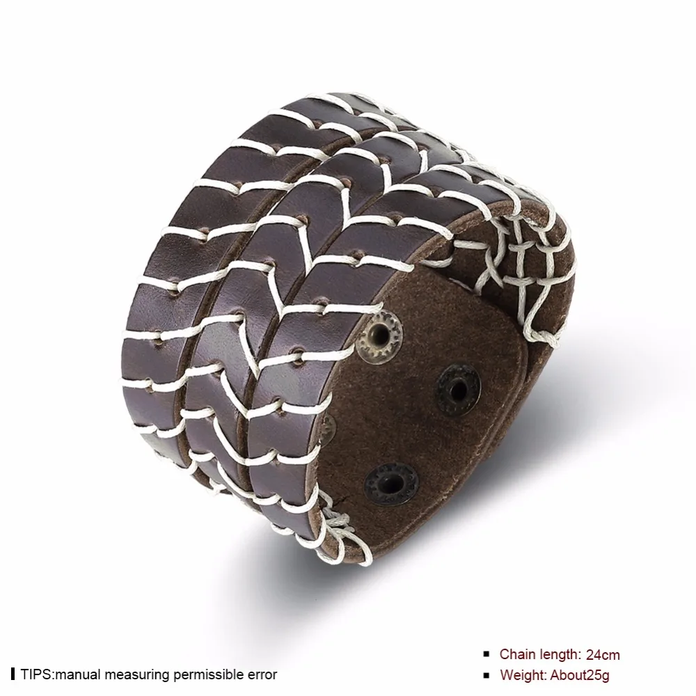Тигр Тотем Панк ювелирные изделия коричневый Пояса из натуральной кожи браслет