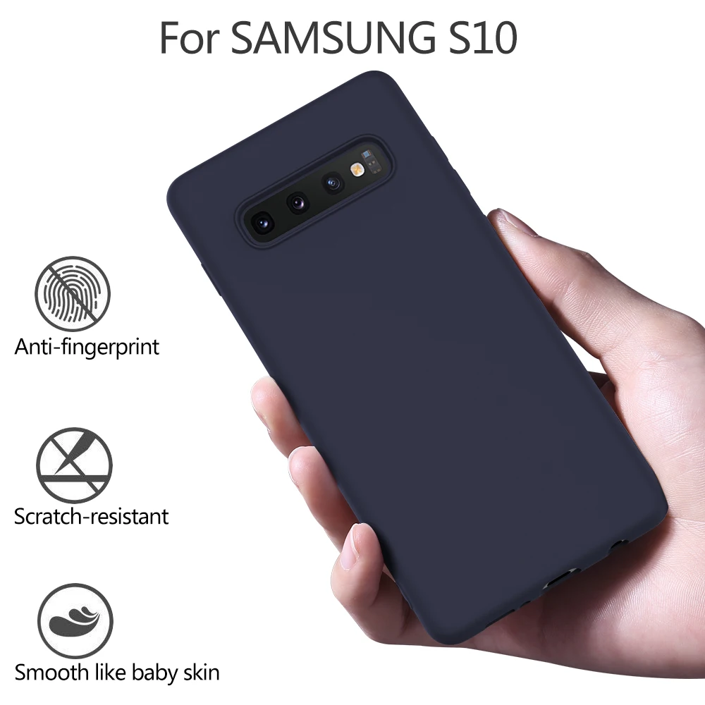 X-level чехол из жидкого силикона для Samsung Galaxy S10e S10 Plus Оригинальная мягкая задняя