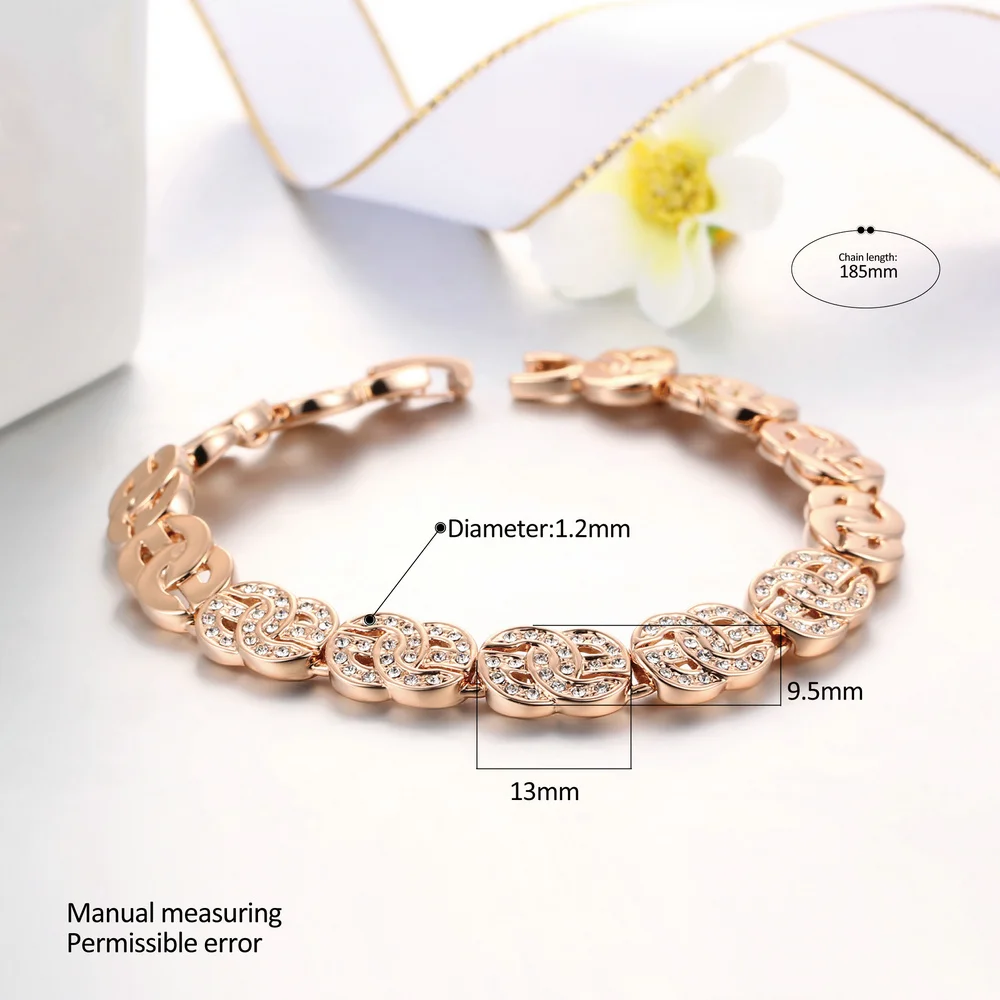 Хип хоп Bling Dollor браслет для женщин и мужчин роскошный розовое золото цвет деньги