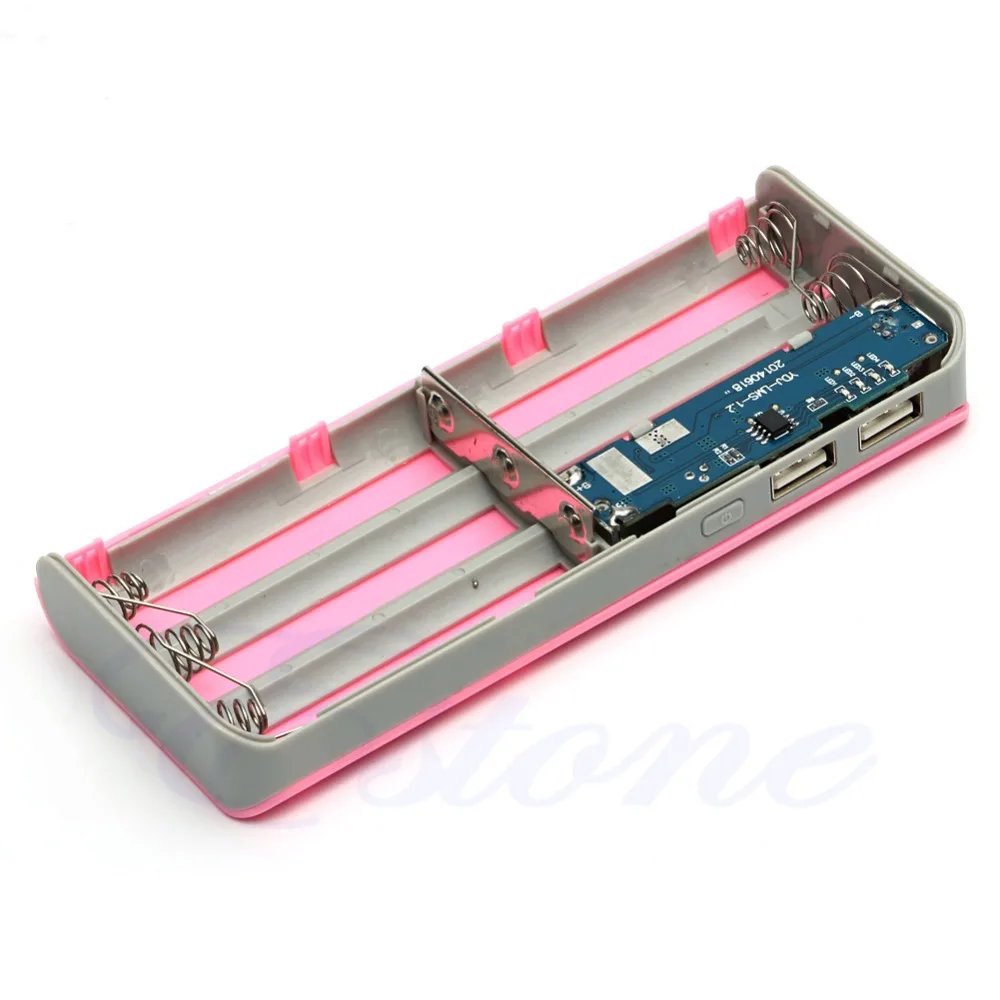 13000mAh USB двойной портативный внешний аккумулятор 5x18650 зарядное устройство для