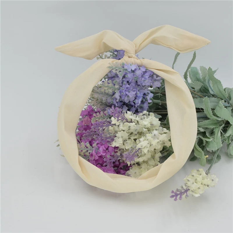 Одна штука бесплатной доставки женский Очаровательный однотонный кролик кролика ушей лента металлический провод оголовье шарф волос головной бандаж бант на.