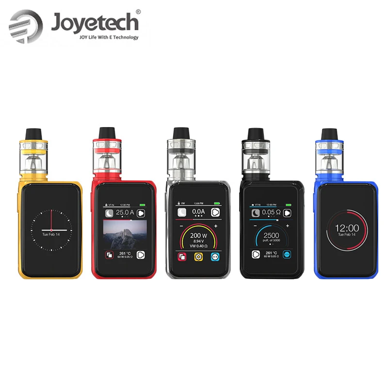 В наличии Joyetech Cuboid PRO с ProCore Aries Kit 4 мл высокий Dpi 2 дюйма Сенсорная панель экран 200 Вт