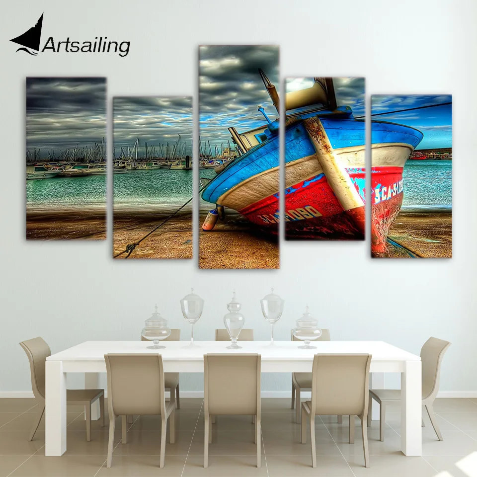 ArtSailing 5 панель картина настенные картины для гостиной с рамкой постер настенное