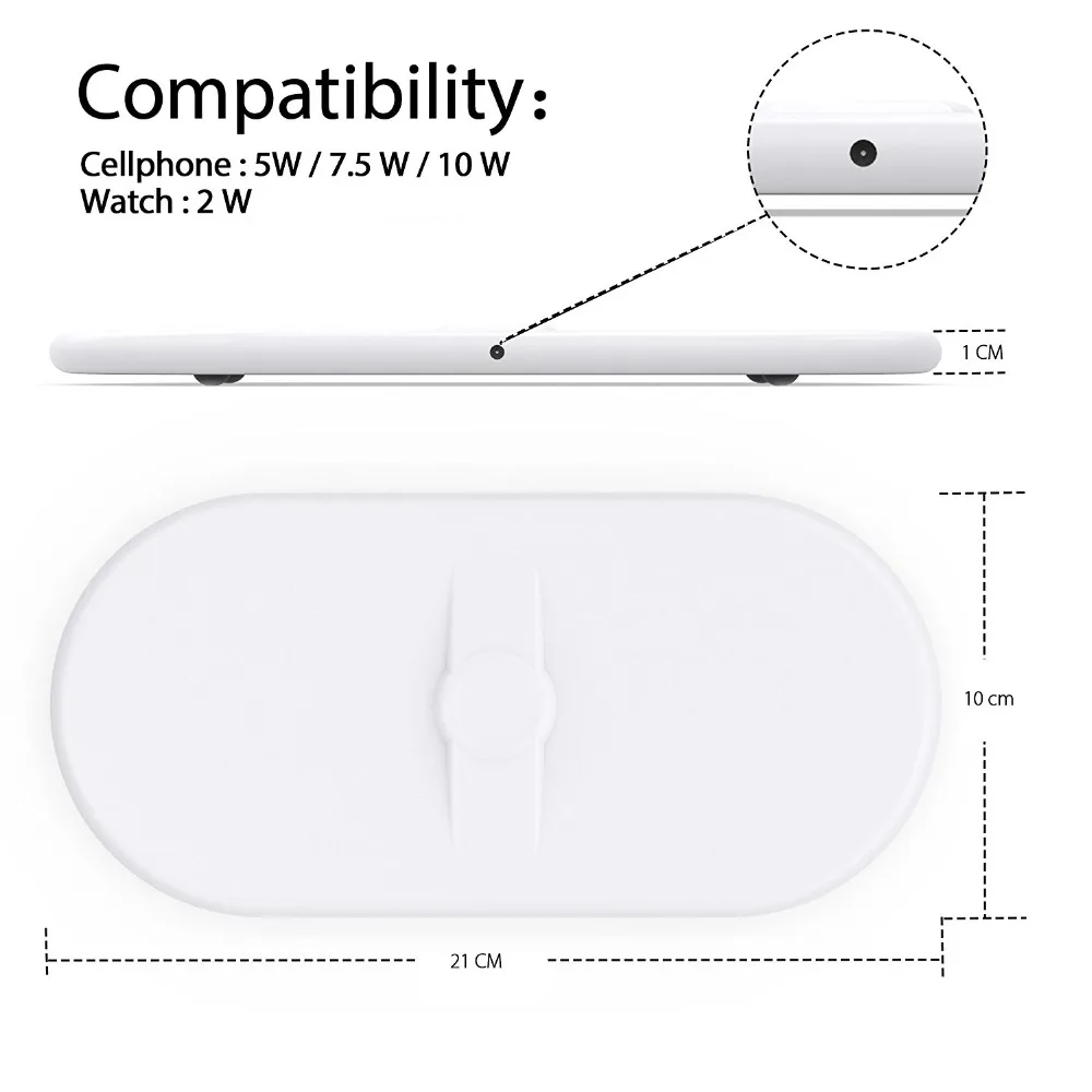 3 в 1 Qi Беспроводной Зарядное устройство для Apple Watch 1 2 3 iWatch iPhone X Xs 8 8 плюс samsung Galaxy Note 8/S8 быстро Беспроводной зарядного устройства