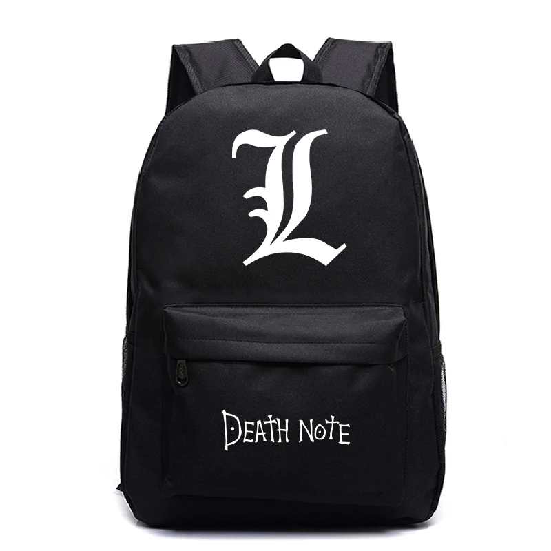 2 Death Note L Teens School Backpack Fashion New Pattern Men Women Travel Mochila Beautiful Students Boys Girls Book Rucksack - Цвет: 2