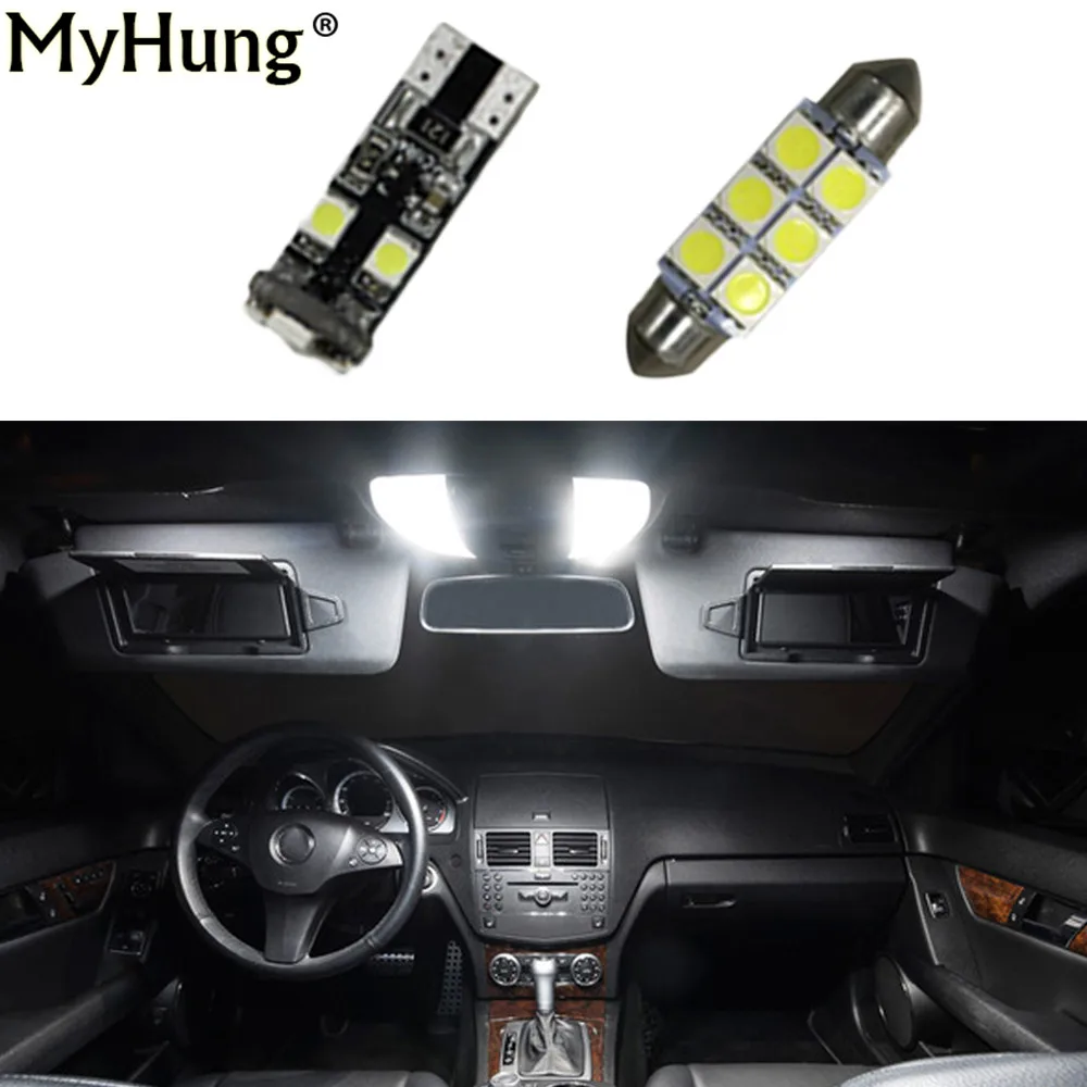 

LED Interior Light Kit Package For Mercedes Benz C class W204 C250 C300 C350 2008 16pcs
