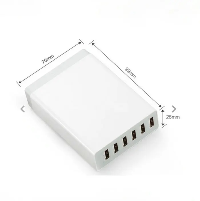 6-портовый USB Зарядное Устройство PowerPort 6 Мульти-Порт Адаптер Питания для iPhone S Плюс