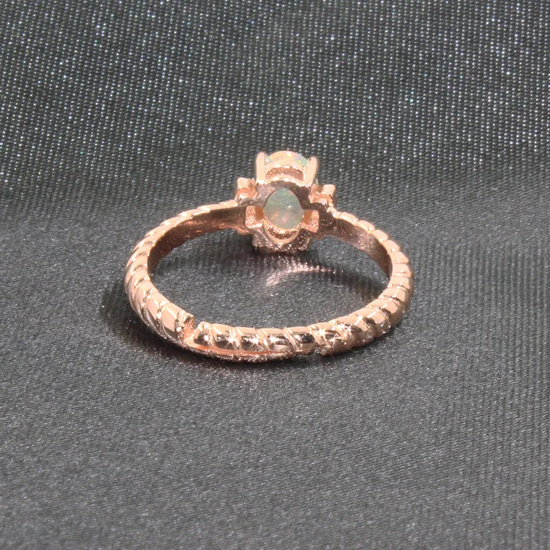 CoLife Jewelry 925 Silver Opal Ring for Engagement 5mm*7mm Natural Simple Srerling | Украшения и аксессуары