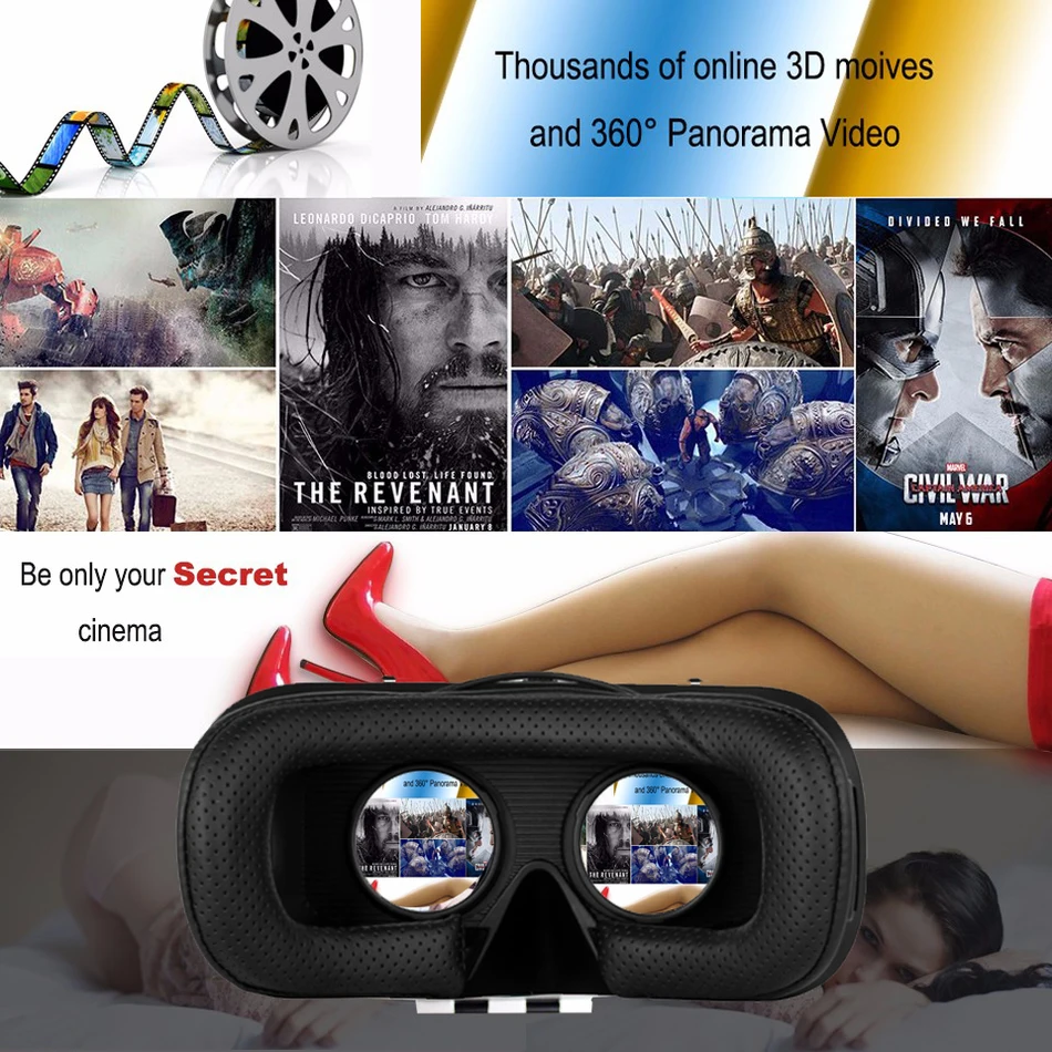 Новый VR Shinecon II 2 0 шлем картон виртуальной реальности очки Мобильный телефон 3D