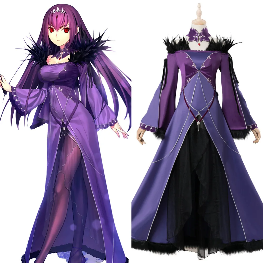 Fate Grand Order FGO Caster Scathach Skadi Косплей Костюм Хэллоуин карнавальные вечерние мы для