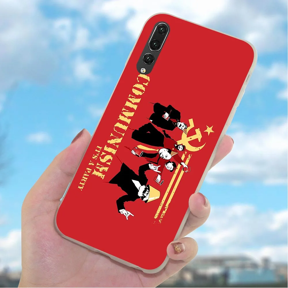Мягкие чехлы из ТПУ задняя крышка с российским флагом чехол для телефона Huawei Honor 7X