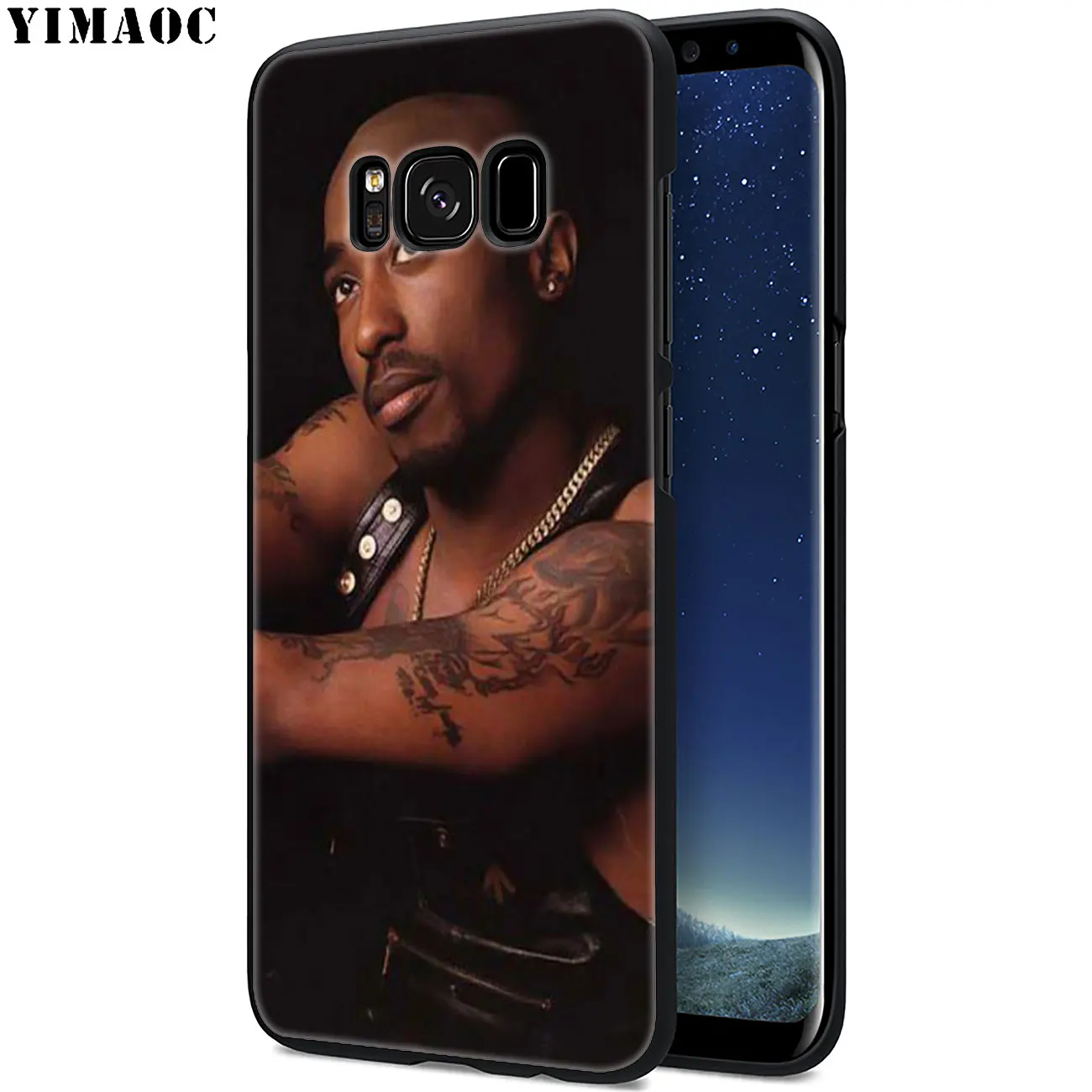 Мягкий силиконовый чехол YIMAOC 2Pac Tupac Shakur для Samsung Galaxy S10 Plus S9 S8 S6 S7 Edge S10e TPU черный