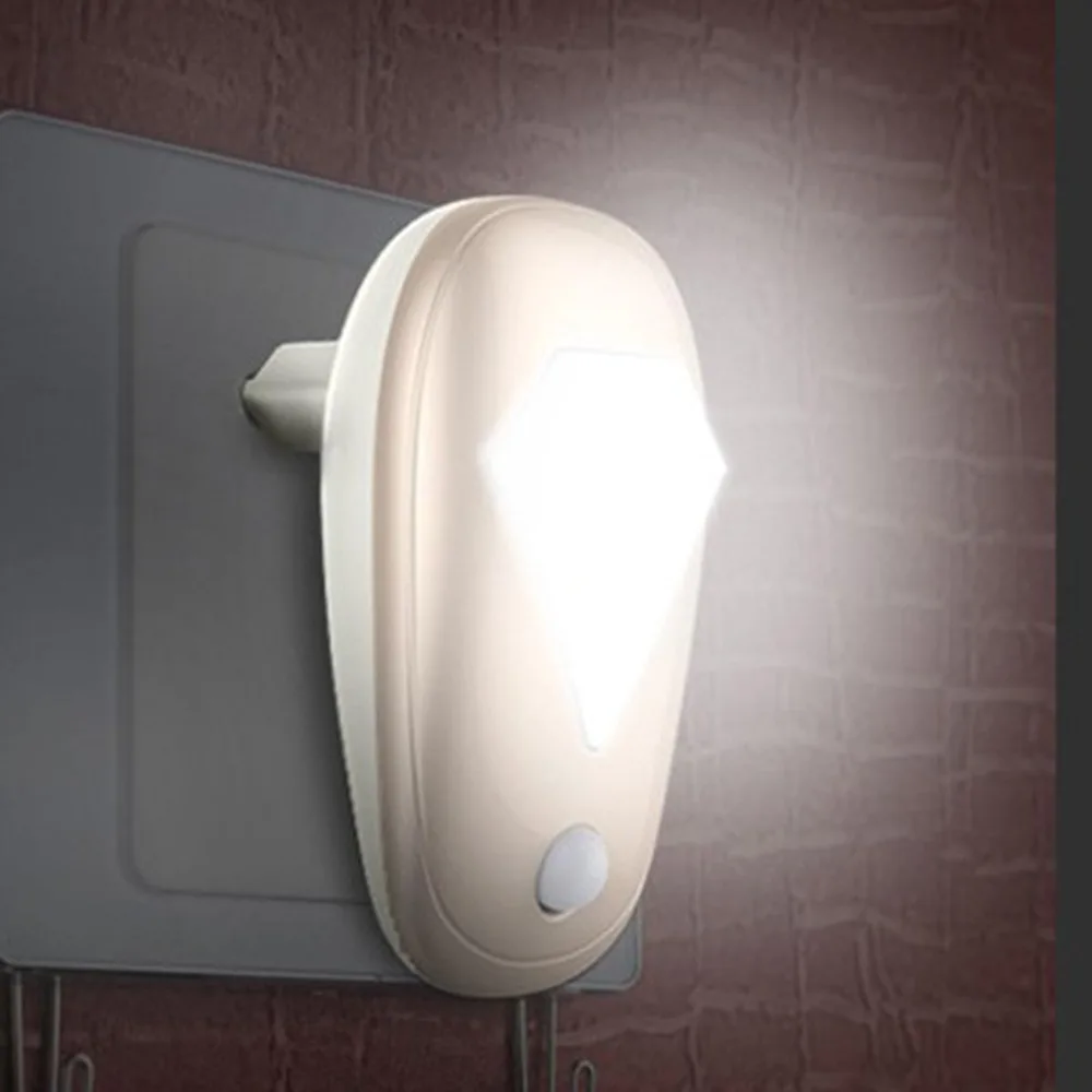 E-SMARTER 220V Automatic Smart LED Lights Control Auto Sensor Night Lighting Room Home Lamp Emergency Plug-in Wall Light | Лампы и