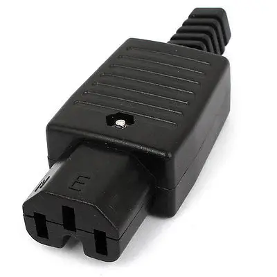 Разъем шнура питания IEC 320 C15 черный переменный ток 250 В 10 А|coupler| |