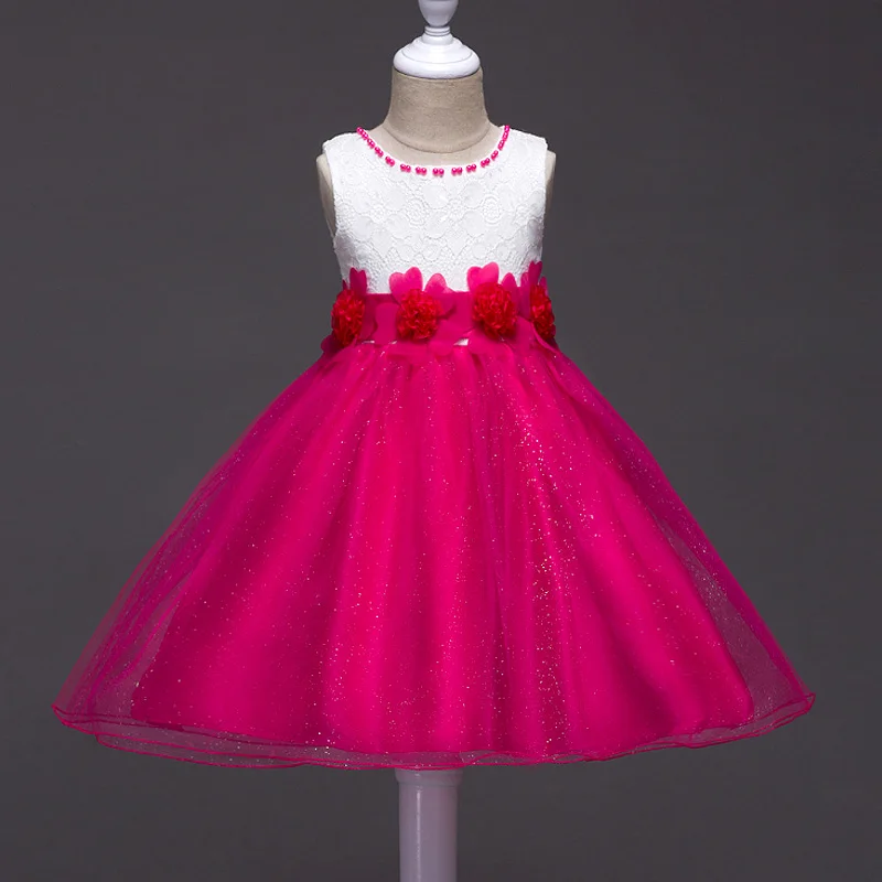 Girls Dress Summer Kids Dresses For Wedding Children's Clothes Birthday Party Vestidos 3 4 5 6 7 8 9 10 Years | Детская одежда и