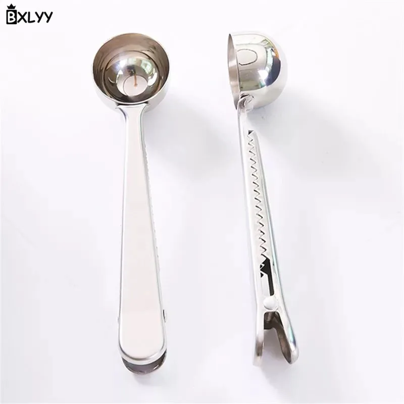 BXLYY мерная ложка из нержавеющей стали с зажимом для кофе молока порошка фруктовое