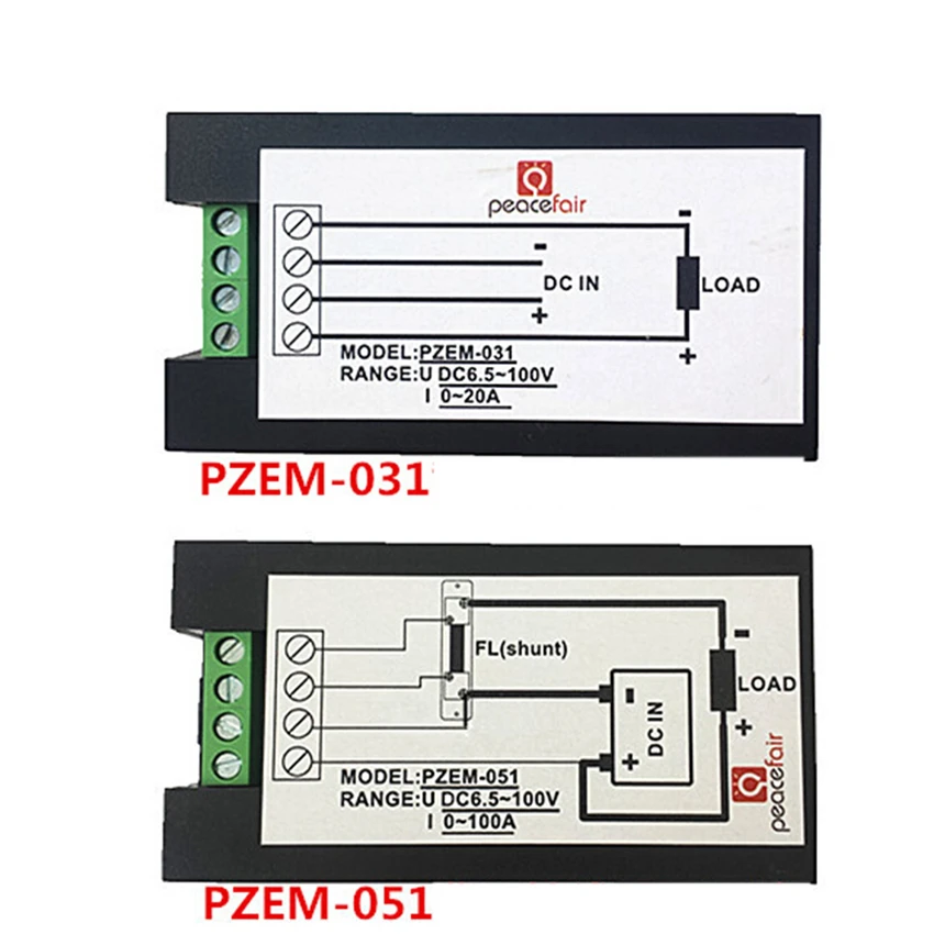 PEACEFAIR DC 6 5 100 V 4 IN1 цифровой ЖК дисплей Напряжение ток Мощность энергии Вольтметр