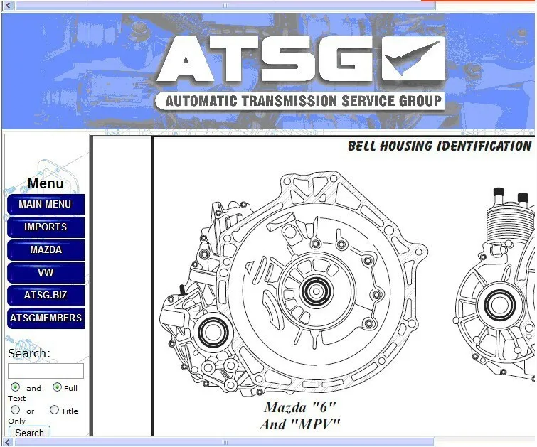 Руководства по ремонту трансмиссии Atsg автомобильное программное обеспечение на
