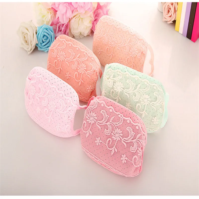 10 шт./уп. корейская мода Цветочная кружевная маленькая бархатная маска Осень зима