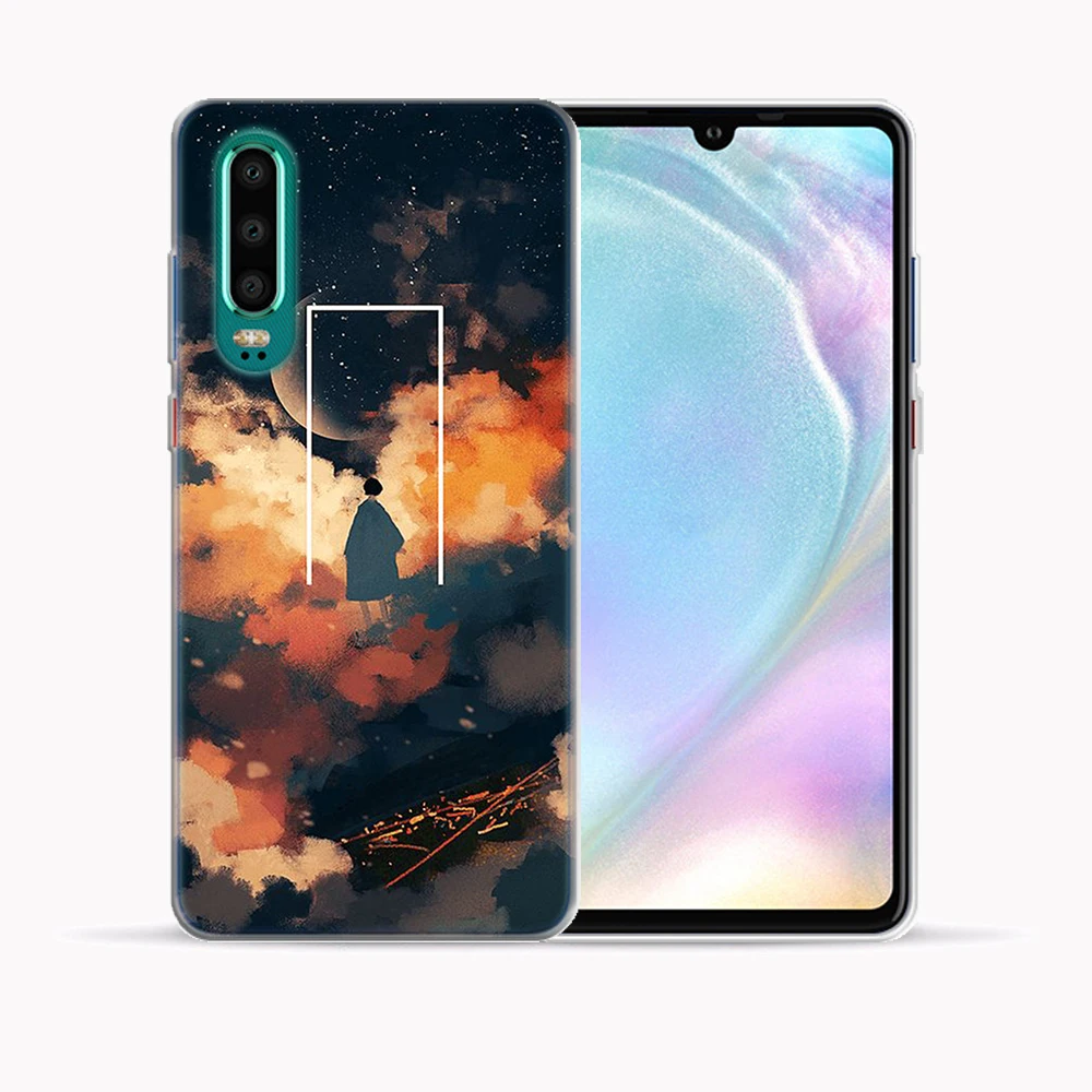 Мягкий ТПУ чехол с цитатами цветочным рисунком единорогом для Huawei P30 Lite Pro цветы