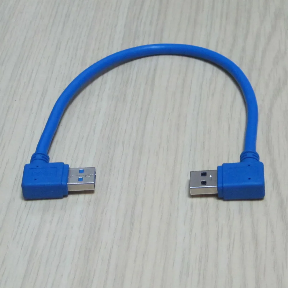 2 портовый разъем USB 3 0 под углом 90 градусов прямоугольный Штекерный кабель 30