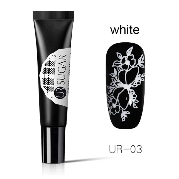 UR-03 Ur Sugar, 8 мл, Цветной Гель-лак для ногтей, тиснение, летняя печать с блеском, гель для рисования, впитывается, УФ Гель-лак для дизайна ногтей, шаблон - Цвет: UR-03