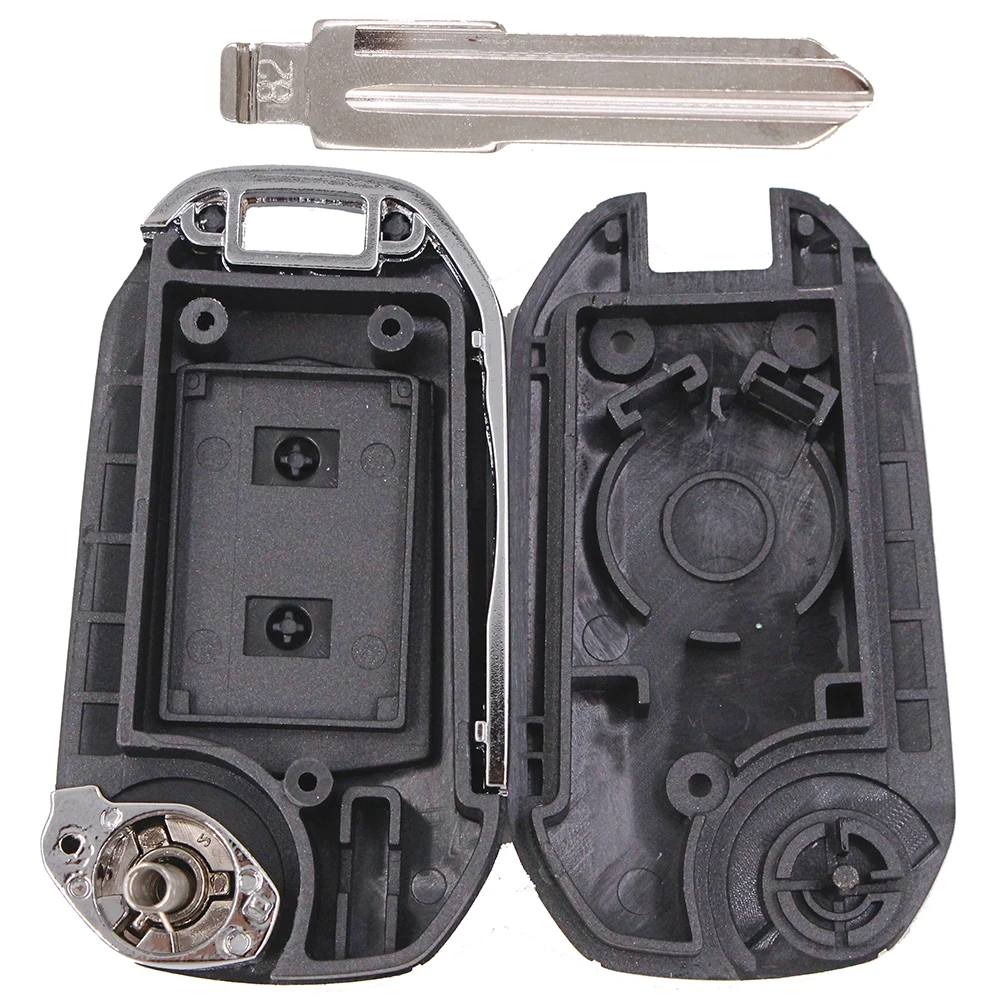 Keyecu 2 шт./лот складной ключ чехол Keyless FOB 2B для VAUXHALL Opel Corsa Agila Meriva HU46 лезвие|lot lot|fob