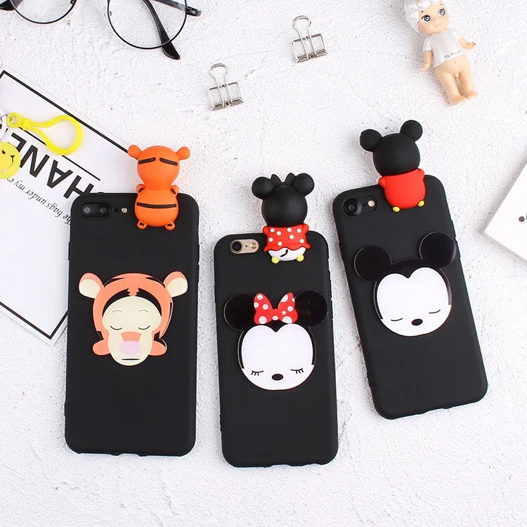 3D Dolls Mickey Minnie Cases For Samsung A510 A710 Phone A520 A720 Back Cover A5 2018 A7 Capa |