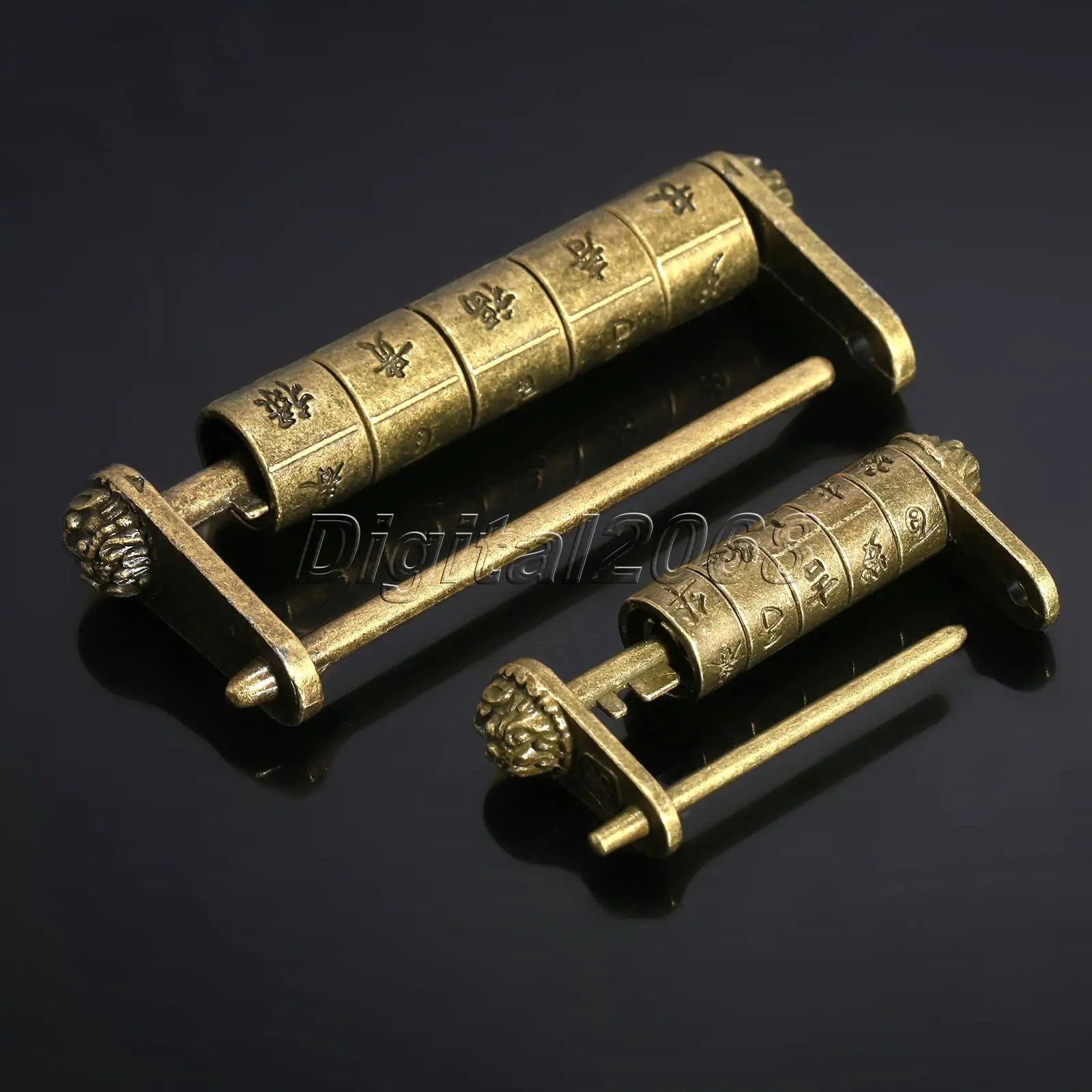 Винтажный античный цинковый сплав китайский старинный стиль замок ювелирная