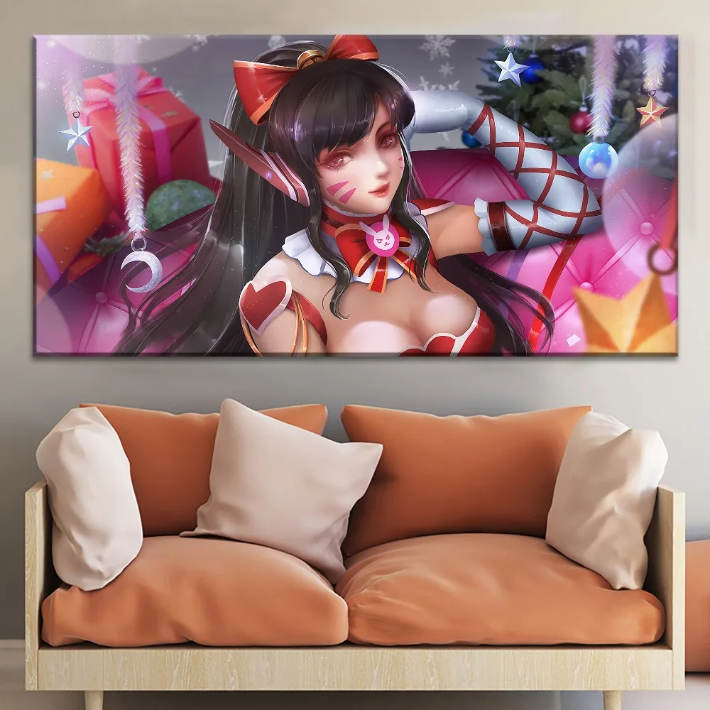 Dva Sexy Overwatch Рождественская живопись на холсте тип печати стене декоративное