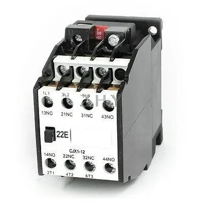 CJX1 12 контактор переменного тока 380V 50Hz катушки 12A 3 фазный полюсный 2NO +