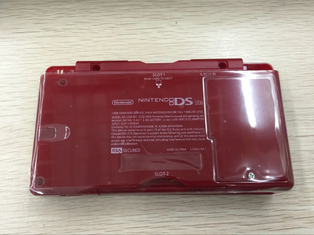 Высококачественный красный чехол для n-d-s-l ds lite DSL корпус консоли Корпус Полный