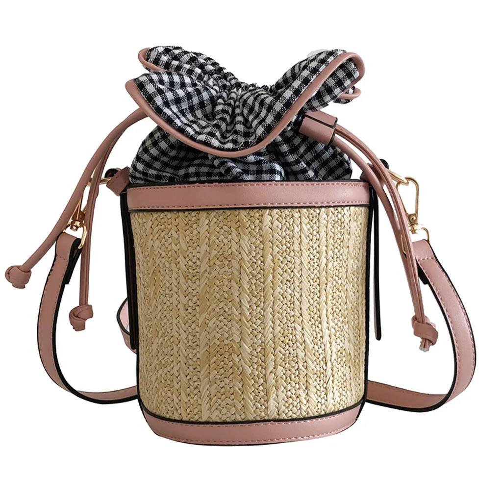 MOLAVE сумки соломенные для женщин 2019 модные Ретро стиль плетение решетка кожа