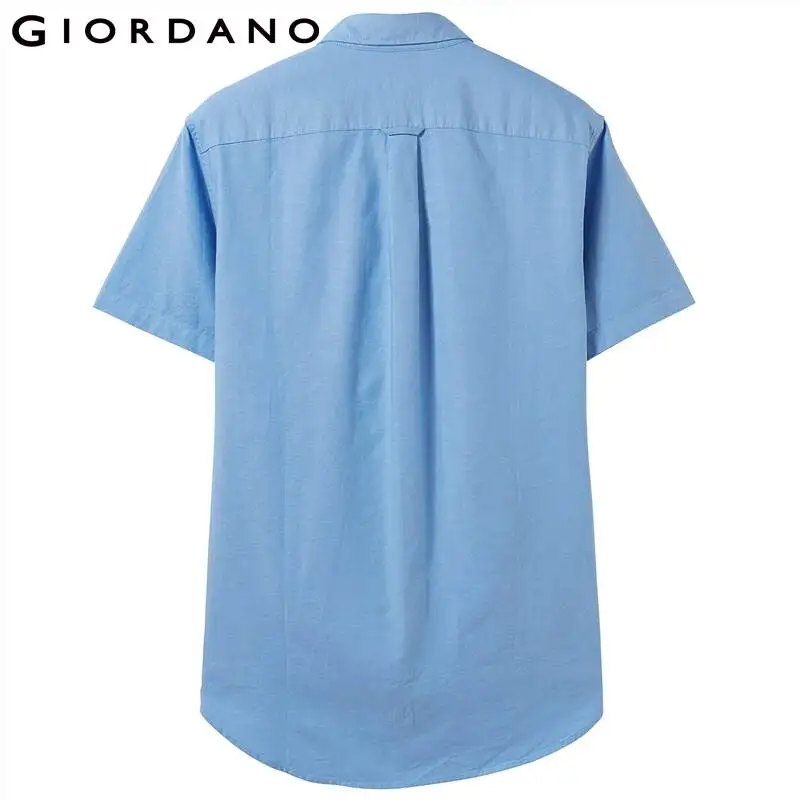 Giordano Для мужчин рубашка без застежек остроносые свободная футболка с коротким