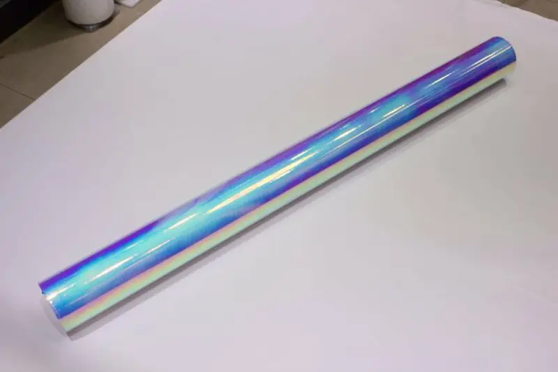 Цветная пленка 30x138 см радужная голографическая радужные хромированные